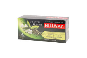 Чай зелений байховий дрібний з ароматом жасмину Oriental Jasmine Hillway в/с к/у 25х2г