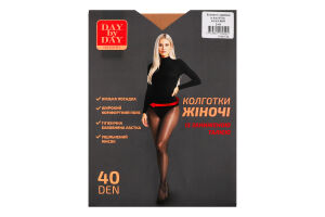 Колготи з зниженною талією бежеві 40ден р.2 Day by Day