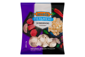 Пельмені заморожені зі свининою Levada м/у 800г