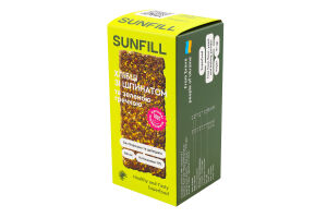 Хлібці з шпинатом та зеленою гречкою 91г Sunfill