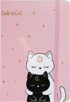Блокнот в клетку на резинке A5 №KYYW5001464859 Коты Greenwich Products Co. Limited 1шт