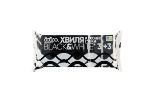 Губки кухонні Хвиля Black&White Добра господарочка 6шт