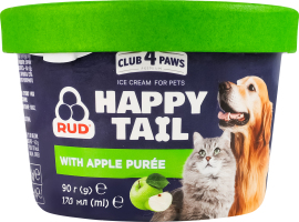 Корм додатковий для домашніх тварин Морозиво з яблучним пюре Club 4 Paws ст 90г
