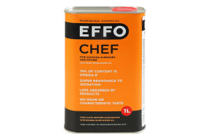 Олія соняшникова високоолеїнова рафінована дезодорована виморожена Chef Effo з/б 1л