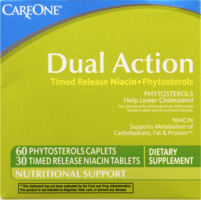 CareOne Dual Action Timed Release Niacin-Phytosterols Dietary Supplement - 90 CT