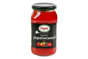 Соус с сахаром и подсластителем стерилизованный Украинский фирменный Руна с/б 485г