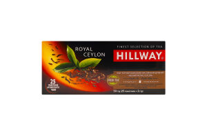Чай чорний байховий дрібний Royal Ceylon Hillway в/с к/у 25х2г