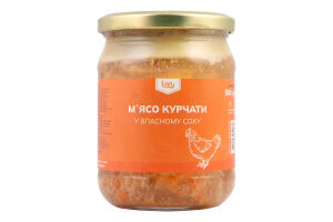 Мясо цыпленка в собственном соку Lan с/б 500г