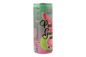 Напій безалкогольний Pink Guava негазований 250мл ж/б Bisan Drinks