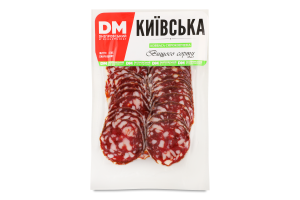 Ковбаса Київська с/к в/г нарізка 80г в/у Дніпровський МК
