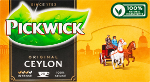 Чай чорний натуральний Ceylon Original Pickwick к/у 20х2г
