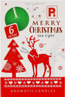 Свічка чайна ароматична Різдвяна Скандинавська 6шт Пако ІФ