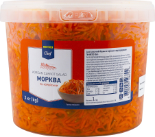 Салат закусочний з підсолоджувачами Морква по-корейськи METRO Chef відро 3кг