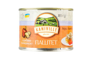 Паштет мясной с грибами и паприкой Kaniville ж/б 185г