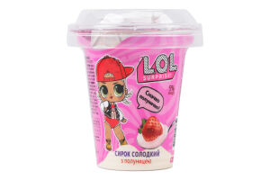 Сирок 5% солодкий з наповнювачем Полуниця L.O.L. Surprise! ст 130г
