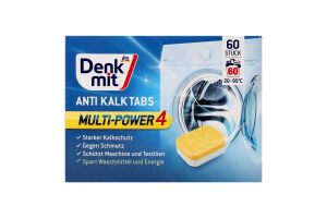 Таблетки проти вапняного нальоту Multi-power2 д/пральних машин 60*16г Denkmit