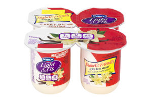 Dannon Light & Fit Lowfat Yogurt Vanilla - 4 PK