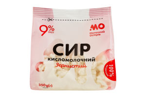 Творог 9% зернистый Молочний острів м/у 350г