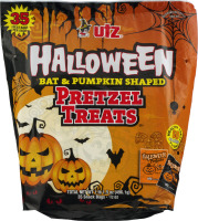 Utz Halloween Bat & Pumpkin Shaped Pretzel Treats Snack Bags - 35 CT
