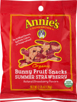 Annie's Homegrown Organic Bunny Fruit Snacks Summer Strawberry