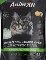 Наполнитель для кошачьего туалета силикагелевый Зеленый изумруд AnimАll 3.8л