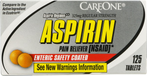 CareOne Aspirin Tablets - 125 CT