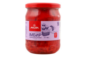 Имбирь маринованный розовый Akura с/б 450г