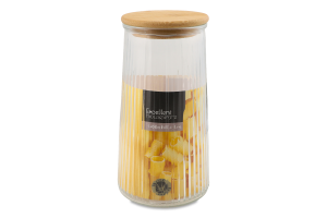 Банка для зберігання скло бамбукова кришка 1.4л №1470474 Excellent Houseware 1шт