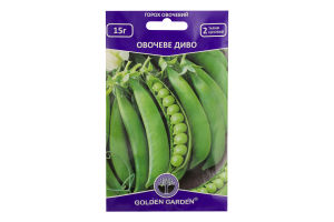 Насіння GoldenGarden Горох ОвочевеДиво овоч гігант