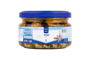 Мидии соленые в масле METRO Chef с/б 200г
