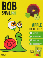 Конфеты фруктовые натуральные Яблоко Roll Bob Snail к/у 10х10г
