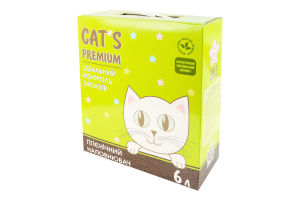 Наполнитель гигиенический сапонитовый Cat's Premium 6кг