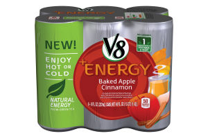 V8 + Energy Baked Apple Cinnamon - 6 PK