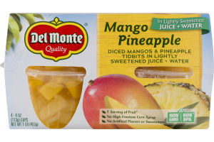 Del Monte Mango Pineapple Cups - 4 CT
