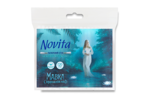 Палички ватні косметичні Мавка Справжній міф Novita 120шт