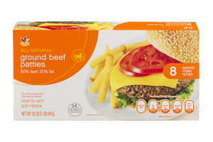 Ahold Quarter Pound Ground Beef Patties - 8 PK