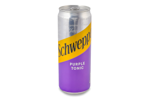 Напій безалкогольний сильногазований Purple Tonic Schweppes з/б 330мл