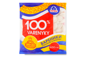 Вареники заморожені з картоплею та вершками 100% Рудь м/у 600г