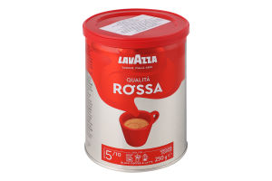 Кава натуральна смажена мелена Qualita Rossa Lavazza з/б 250г
