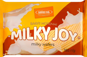 Вафли молочные Milky joy Київхліб м/у 185г