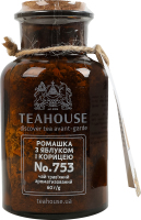 Чай трав'яний ароматизований №753 Ромашка з яблуком і корицею Teahouse с/б 60г