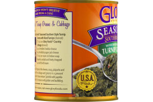 Glory Foods Seasoned Southern Style Turnip Greens with Diced Turnips