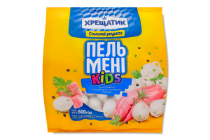 Пельмені з індичим та курячим м'ясом Kids Хрещатик м/у 600г