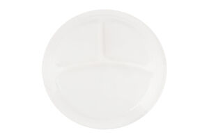 Тарілка з багаси трисекціна 6шт Грін Пак