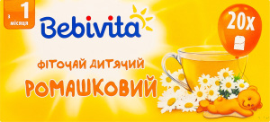 Фіточай для дітей від 1міс ромашковий Bebivita к/у 20х1.5г