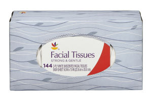 Ahold Facial Tissues Strong & Gentle Unscented - 144 CT
