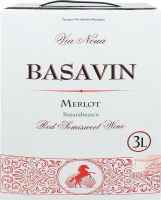 BASAVIN WINE MERLOT 3L BAG IN BOX
