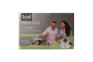 Каструля Prime Chef 4,7л з скляною кришкою 22см Krauff