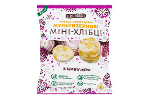 Мини-хлебцы рисово-кукурузные с луком Мультизерновые Eki-Neki м/у 40г