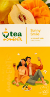 Чай зелений ароматизований з додаванням рослинної сировини Сонячна усмішка Tea Moments к/у 22х1.8г